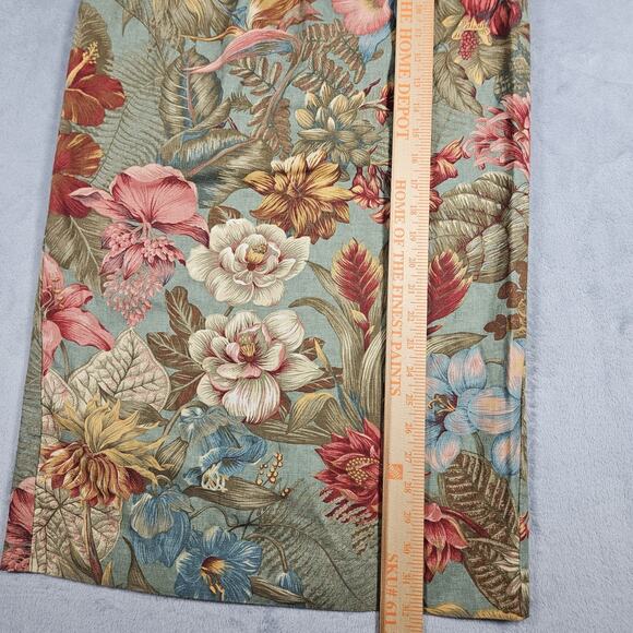 Vintage Pine Cove Midi Skirt Womens 2 Floral Cottagecore Artsy Straight Cotton - Picture 14 of 14